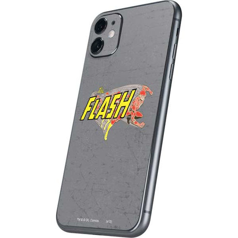 DC Comics The Flash Vintage Action Running Pose iPhone 11 Skin
